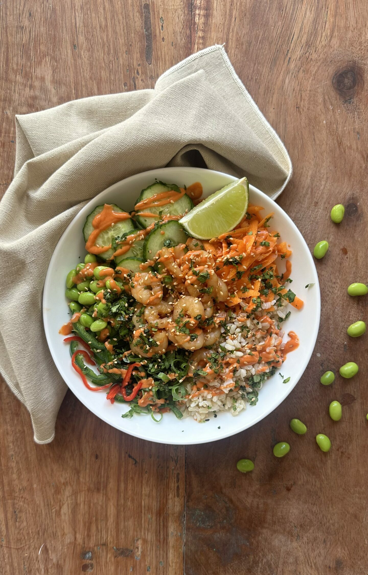 spicy shrimp bowl