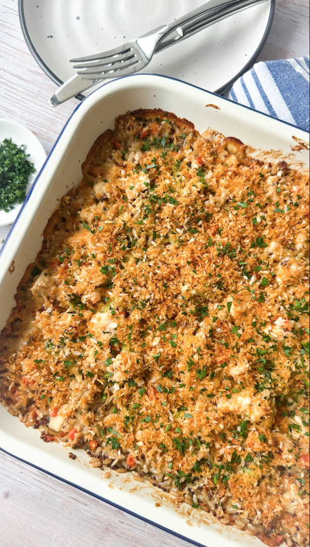 vegetable wild rice casserole